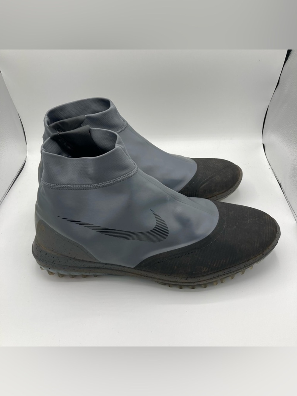 Nike Lunar Vaporstorm Golf Shoes Mens Size 14 Dark Grey Waterproof BOA Side Zip